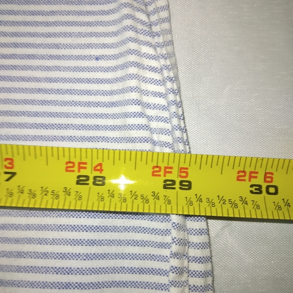 Men's Lord & Taylor Striped Cotton Oxford Shirt 15 1/2 - Picture 7 of 8